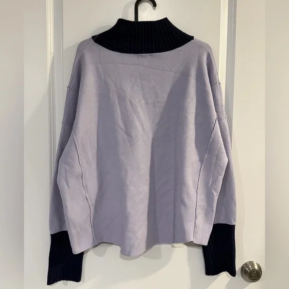 Maeve Anthropologie Lavender Logan Turtleneck Sweater - Picture 3 of 5